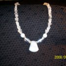 Moonstone and Clear Quartz Necklace