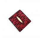 Stingray Leather Men's Wallet with Tiger Striped Motif