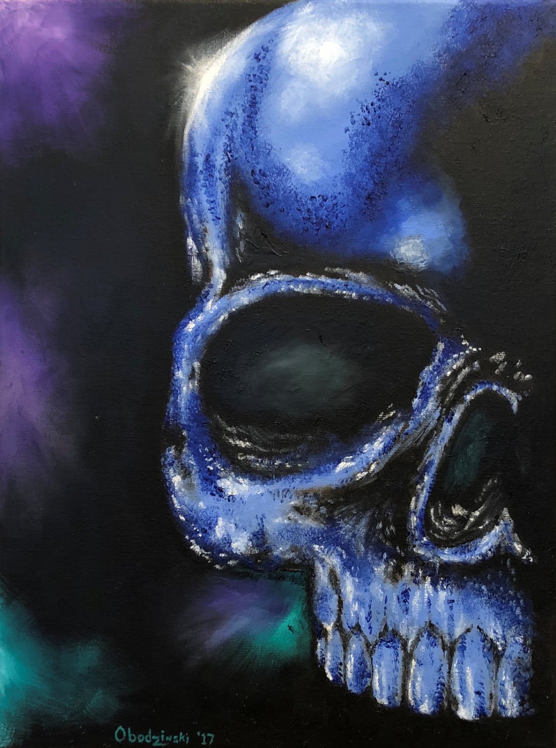 "Cold Steel II" Skull Poster Art Print