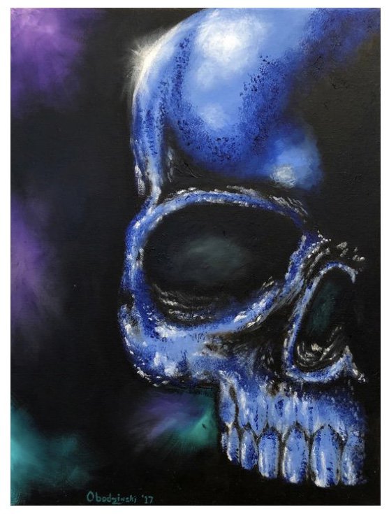 "Cold Steel II" Skull Poster Art Print