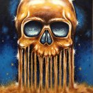 "All that Glitters is Gold" Skull Art Poster Print by Gregg's Deep Colors