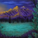 "Purple Mountains' Scenic Mountains and Sunset Art Poster Prtnt by Gregg's Deep Colors