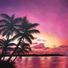 "Serenity" Tropical Island Sunset Scenic Art by Gregg's Deep Colors