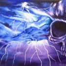 "Electric Sky II" Skull forming in an Electrical Storm Artwork by Gregg's Deep Colors