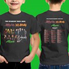 2021 PERFORM MOTLEY CRUE THE STADIUM TOUR BLACK TEE SHIRT FOR KIDS TWO SIDE CODE Z81