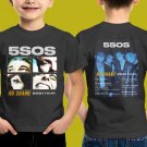 2021 PERFORM 5SECONDS OF SUMMER 5SOS NO SHAME AUSTRALIA TOUR BLACK TEE SHIRT FOR KIDS CODE Z82