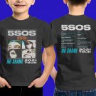 2021 PERFORM 5SECONDS OF SUMMER 5SOS NO SHAME U.KINGDOM TOUR BLACK TEE SHIRT FOR KIDS CODE Z80