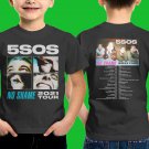 2021 PERFORM 5SECONDS OF SUMMER 5SOS NO SHAME N.AMERICAN TOUR BLACK TEE SHIRT FOR KIDS CODE Z81