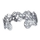 Sterling Silver Butterfly Bangle