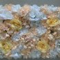 champagne orange Silk Rose Artificial Flower Wall Home Decoration Romantic Wedding Backdrop 40x60cm