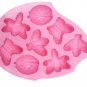 8 hole insect dragonfly butterfly bee beetle mold bee cake  pudding  DIY kitchen baking mold