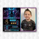 Fortnite X Birthday Party Invitations With Photo