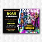 Fortnite Battle Royale Marshmello Birthday Party Invitation
