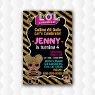 Lol Doll Queen Bee Birthday Girl Invitation
