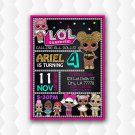 Lol Doll Birthday Invitations For Girl