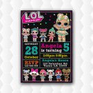 Lol Doll Luxe Character Birthday Invitations For Girl