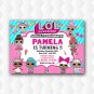Lol Doll Birthday Party Invitations For Girl