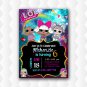 Lol Doll Diva Character Birthday Invitations For Girl