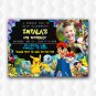 Pokemon Birthday Invitations, Pokemon Birthday Party Invitation With Photo