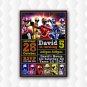Power Rangers Ninja Steel Megazord Birthday Invitation