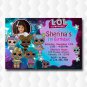 Lol Dolls Birthday Surprise Invitation For Girl