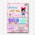 Lol Dolls Surprise Birthday Party Invitation
