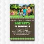 Minecraft Birthday Invitation