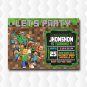 Minecraft Bedrock Invitation Party