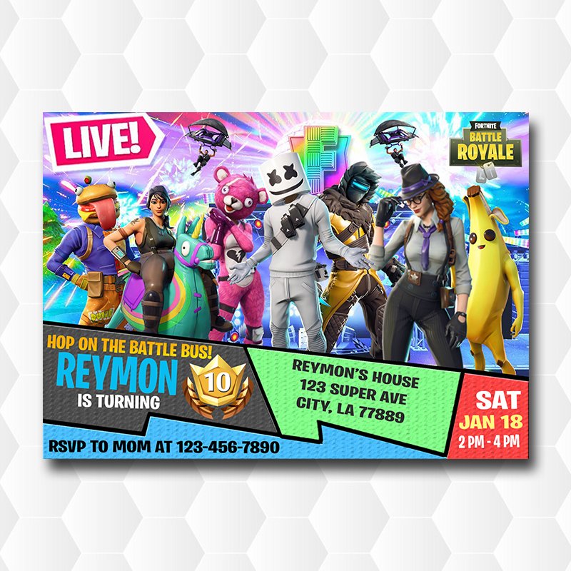 Fortnite Marshmello Birthday Party