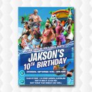Fortnite Pool Party Birthday Invitation