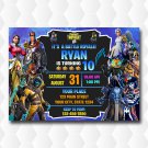 Fortnite Battel Royalle Birthday Invitation Party