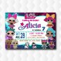 Lol Dolls Surprise Birthday Invitations
