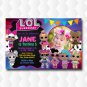Lol Dolls Star Signs Birthday Invitation With PhotoS