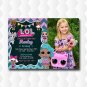 Lol Dolls Surprise Series Sprinkle Birthday Invitation With Photo