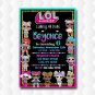 Lol Dolls Surprise Unicorn Birthday Invitation Party