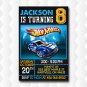 Hot Wheels Birthday Invitations For Boy Invitation