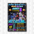 Marshmello Fortnite Birthday Pool Party Invitation Marshmello Fortnite Birthday Pool Party Invitation