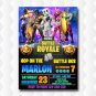 Fortnite Battle Royale Ho On The Battle Bus Birthday Invitation