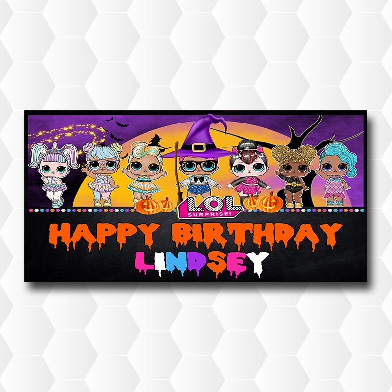 Lol Doll Surprise Halloween Banner