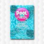 27TH Birthday Invitation Pool Party
