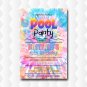 10TH Birthday Invitation Pool Party