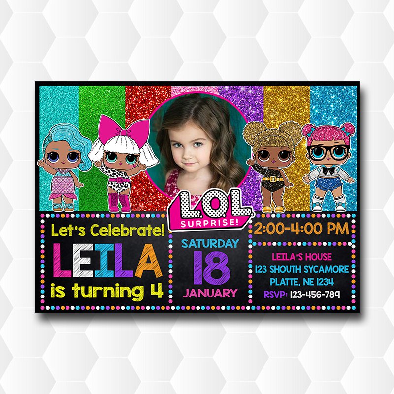 Lol Dolls Surprise Glitter With Photo