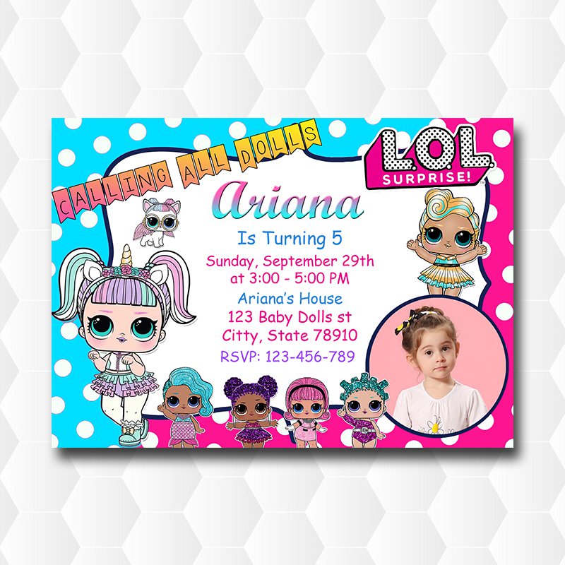 Lol Dolls Surprise Unicorn Party With Photo
