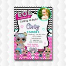 Lol Dolls Caracter Invitation With Photos