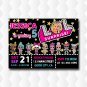 Lol Dolls Caracters Invitation With Photo