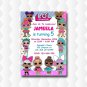 Lol Dolls Caracters Invitation