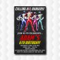 Dhino Charge Power Rangers Birthday Invitation