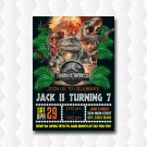 Jurassic World Birthday Invitation