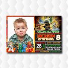 Ninjago Birthday Invites With Photo