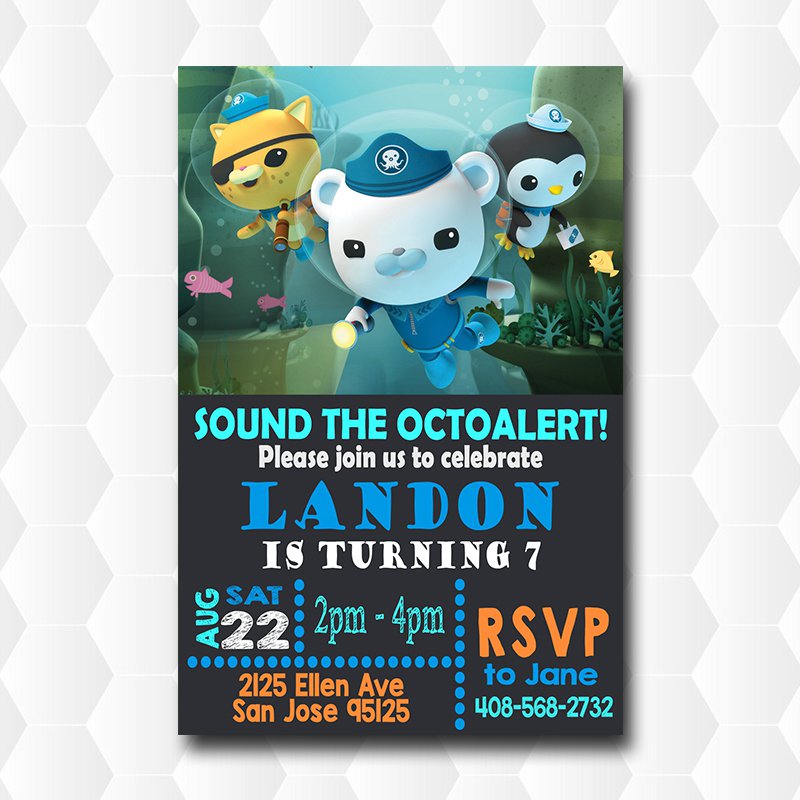 Octonauts Birthday Invitations